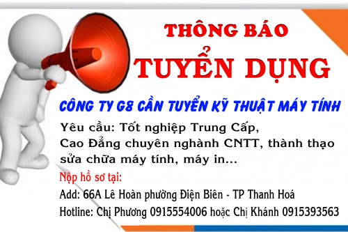 Thông báo tuyển nhân viên