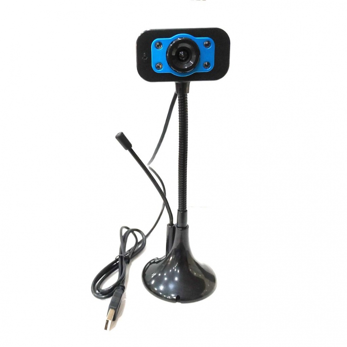 webcam chân cao có mic 4 đèn